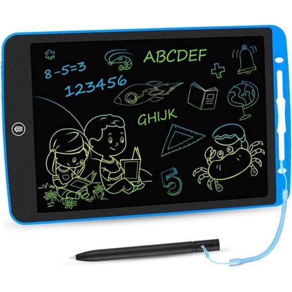 LCD Writing Tablet 12 Inch Toddler Doodle Board, Colorful Drawing Tablet - Picture 1 of 6